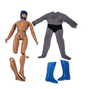 Vintage Mego Batman Action Figure 1974 WGSH Replacement Parts Pieces Boots AS IS